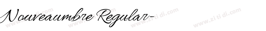 Nouveaumbre Regular字体转换